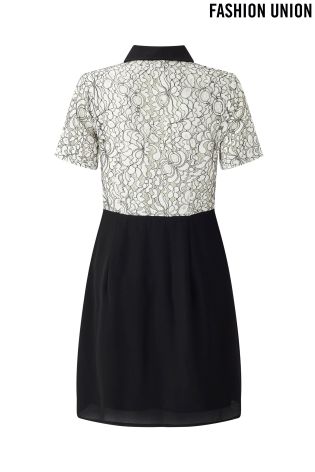 Fashion Union Floral Lace Dress